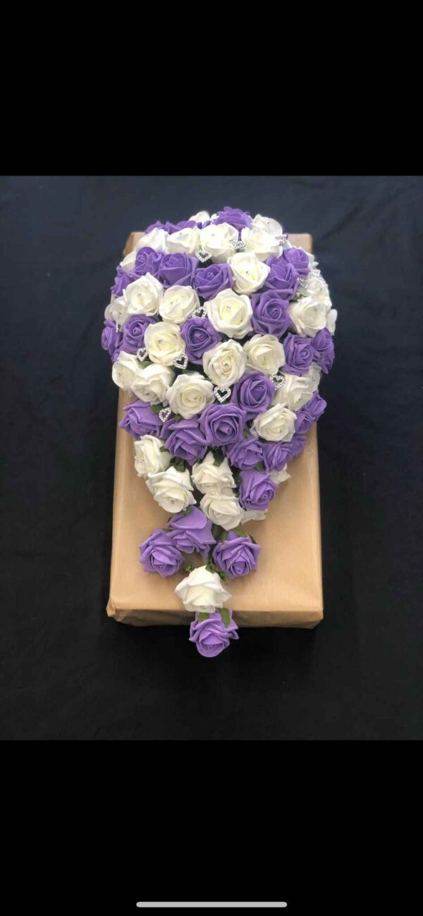 Artificial rose bride bouquet