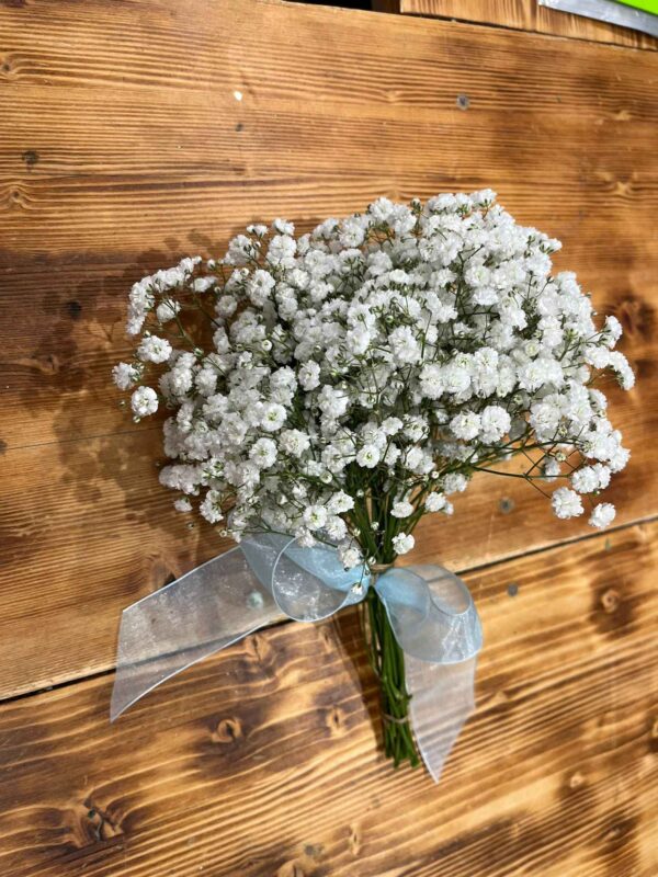 Baby breath bridesmaid bouquet