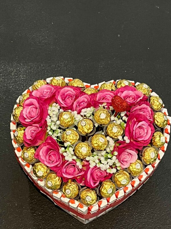 Heart rose and ferro Roche