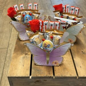 Butterfly gift with kinder bueno chocolate